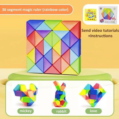 3D Puzzle Fidget Toys Transformable Cube Kid Education Toys