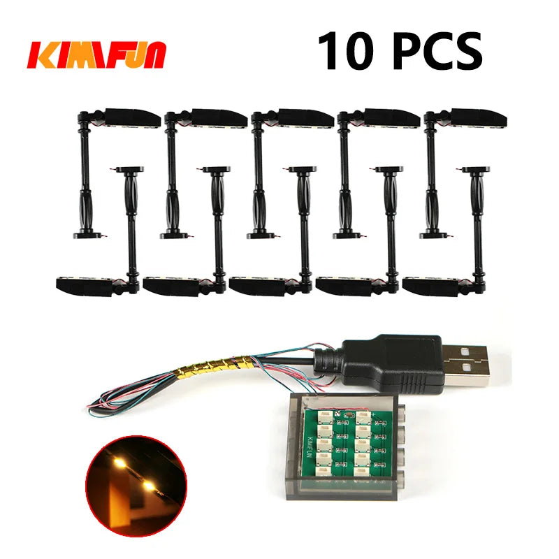 10PCS 0.8mm Pin RGB LED For LEGO Building Blocks