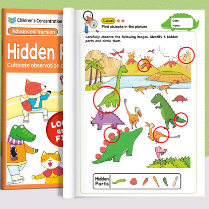 Find Hidden Pictures Matching Game Montessori Kids Visual Tracking Concentration Trainting