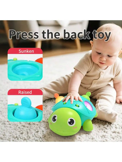 Baby Crawling Toy with Sound and Light Turtle, Baby Learning
