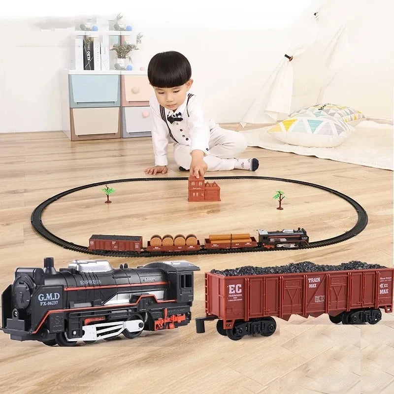 Classic Railway Freight Train Playset