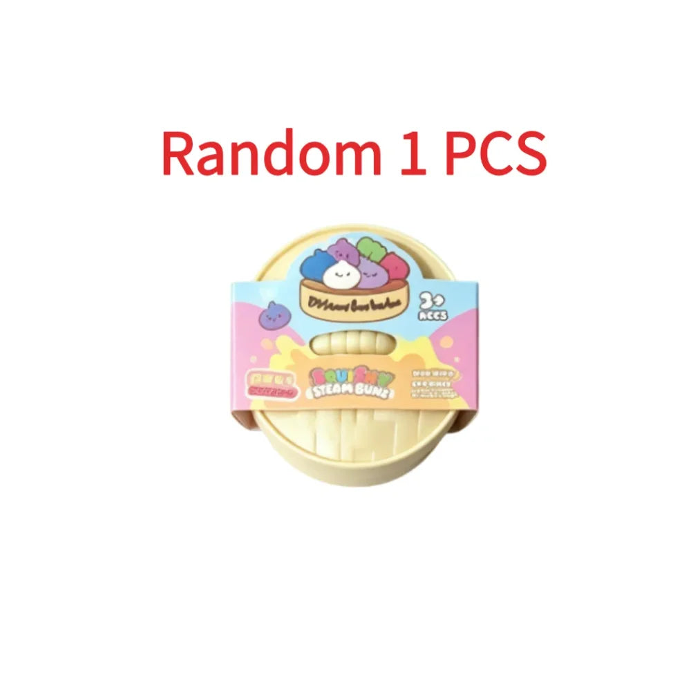 Blind Box Colorful Simulated Dumpling Squishy Relaxing Relieve
