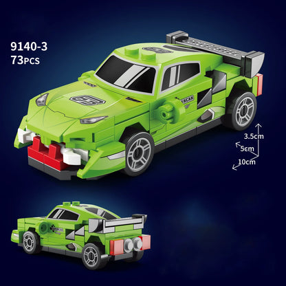 City Speed Racing MOC Car Sports Building Blocks Bricks Classic
