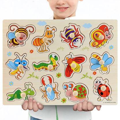 Wooden Puzzles Children Montessori Toys