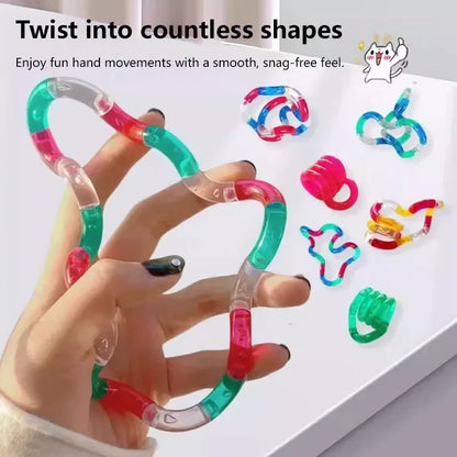 Temperature Change Rrainbow Deformable Rope Pressure Stress Relief Toys