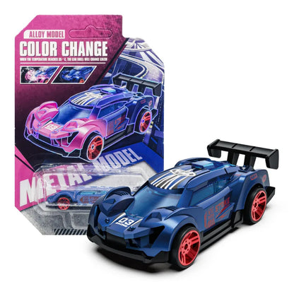 1:64 Color Change Alloy Car Toys for Kids Temperature Sensing Inertial Pull Back