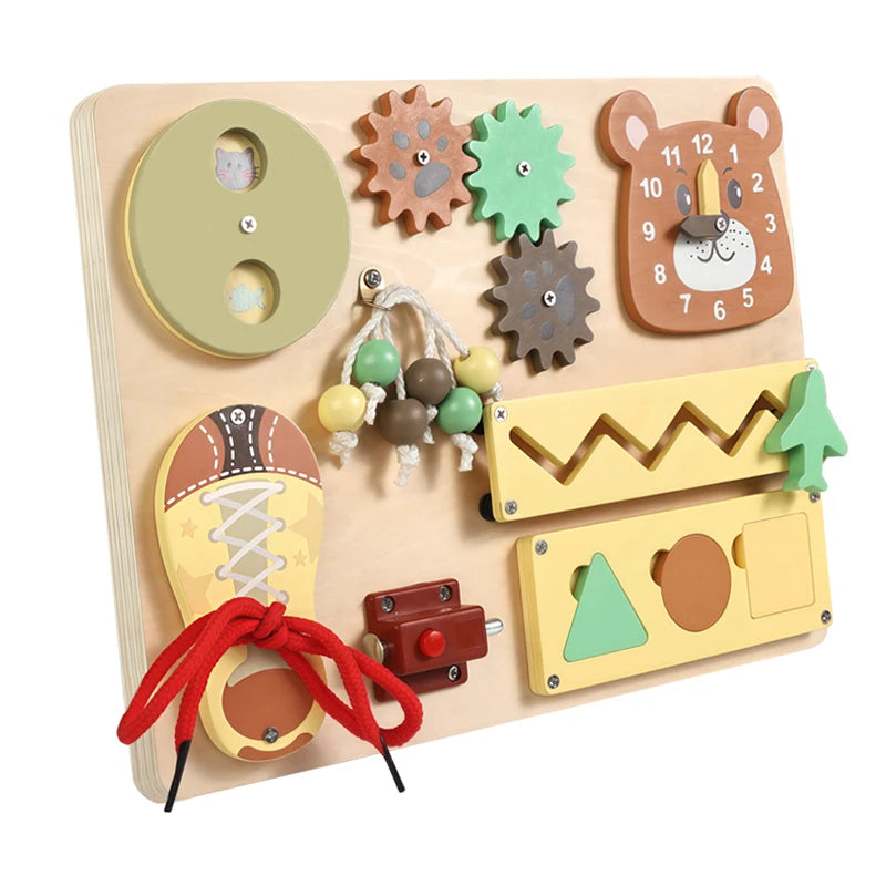 Kid Activity Busy Board Material DIY Accessories Montessori