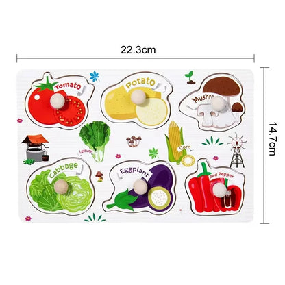 Wooden Puzzles Children Montessori Toys