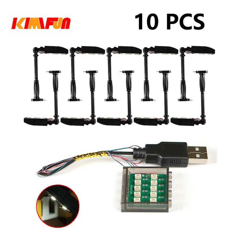 10PCS 0.8mm Pin RGB LED For LEGO Building Blocks