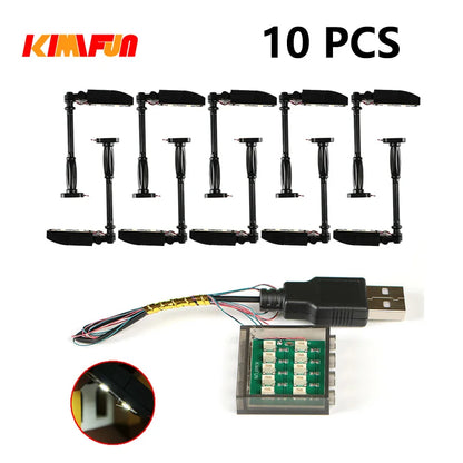 10PCS 0.8mm Pin RGB LED For LEGO Building Blocks