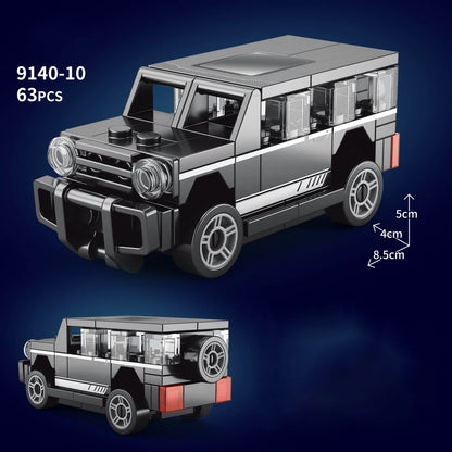City Speed Racing MOC Car Sports Building Blocks Bricks Classic