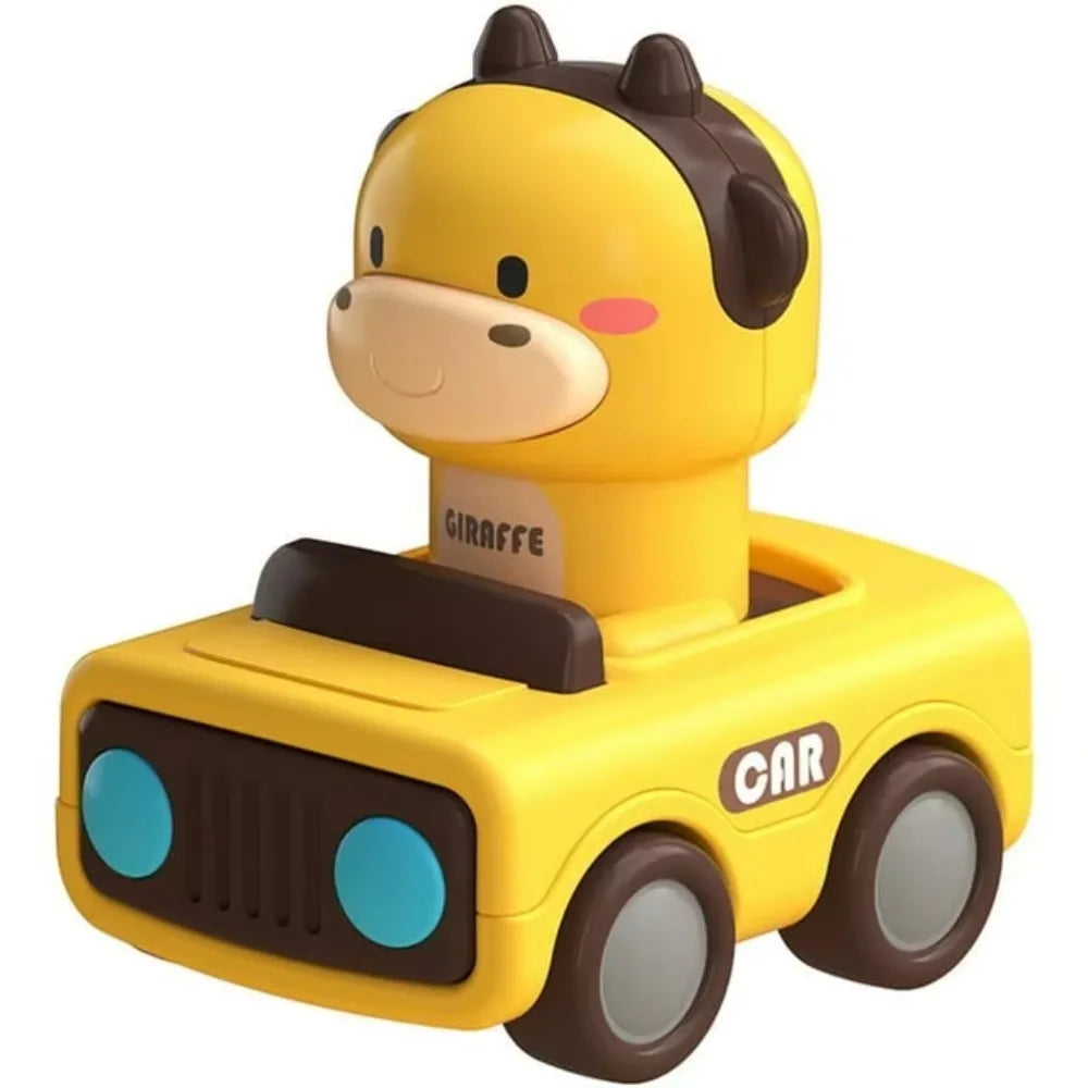 Press and Go Car Toys for Toddlers 1-3, Baby Animal Racing Cars,