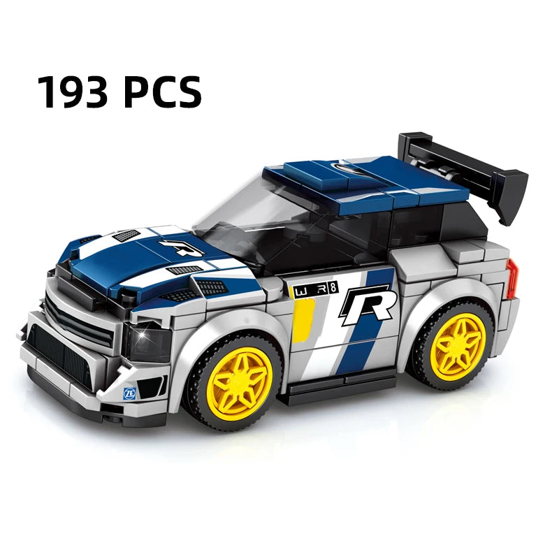 City Speed Racing MOC Car Sports Building Blocks Bricks Classic