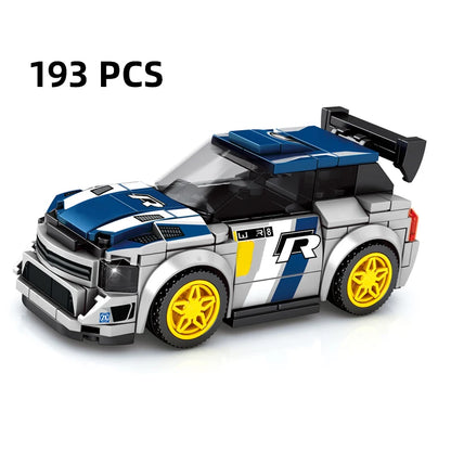 City Speed Racing MOC Car Sports Building Blocks Bricks Classic