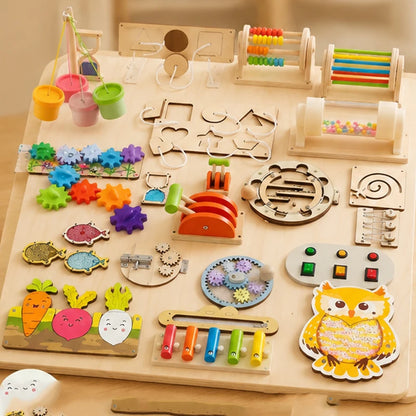 Premium Montessori Busy Board Accessories  Sensory Fine Motor Skills