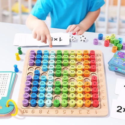 Montessori Educational Wooden Toys Children Baby Math Toys