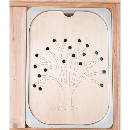 Children's Sensory Tray Table Game Wooden Tile