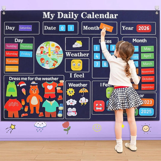 My Daily Calendar,Farm,Transportation Felt Story Board