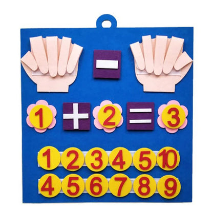 Kids Montessori Toys Felt Finger Numbers Math Toy Children Counting Early Learning Educational Toy