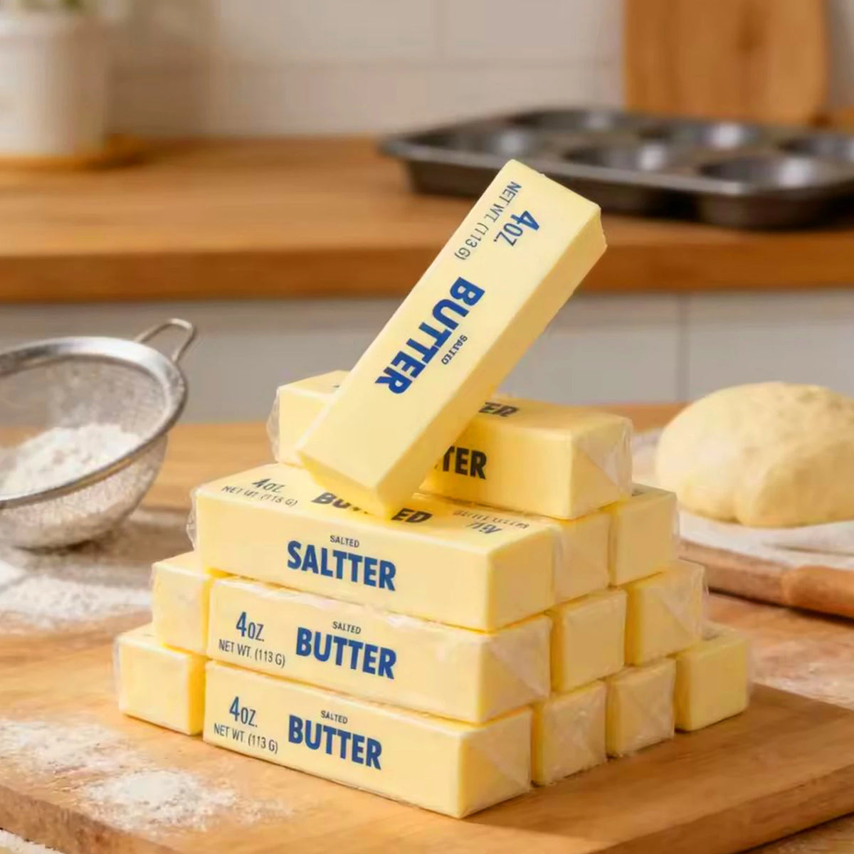 14/24CM Butter Stick Fidget Toys Squishy Elastic Cheese Stick