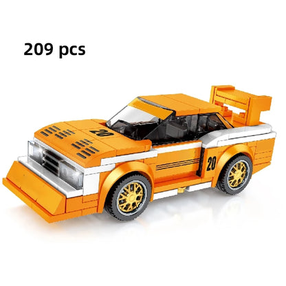 City Speed Racing MOC Car Sports Building Blocks Bricks Classic