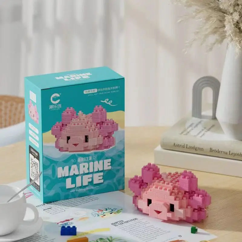 Creative Marine Life Mini Building Blocks Children's Marine Animal Model