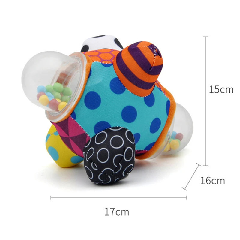 Baby Montessori Toys 0 6 12 Months Sensory Rattle Teether