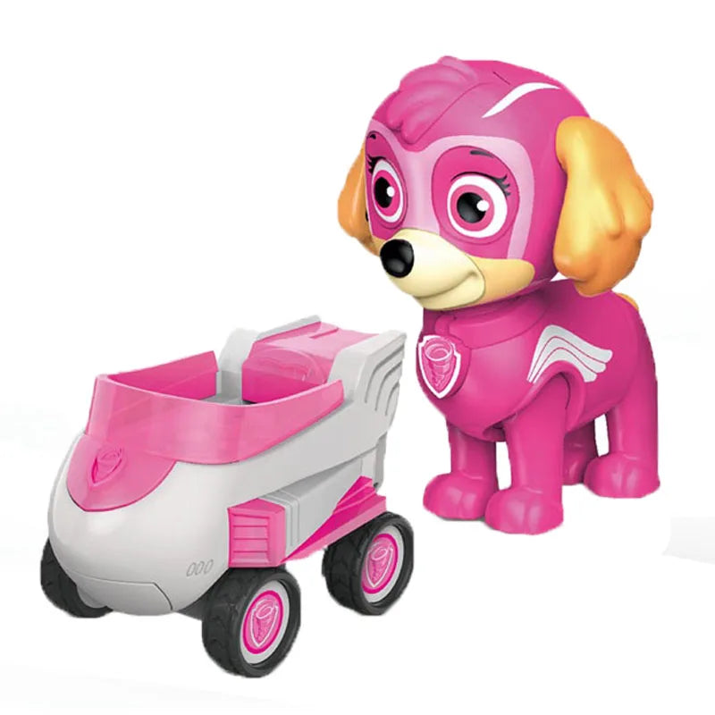 Genuine Paw Patrol Ryder Chase Skye Marshall Rubble Vehicle Pull Back Cars