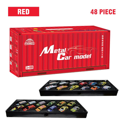 Alloy Pull Back Cars Kids Mini Metal Vehicles Toy Set