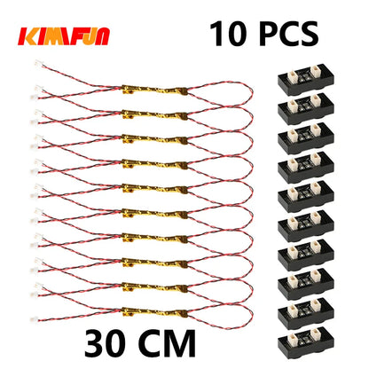 10PCS 0.8mm Pin RGB LED For LEGO Building Blocks