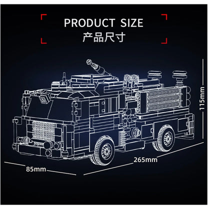 Le Yi 31070 American-style fire truck building toy city
