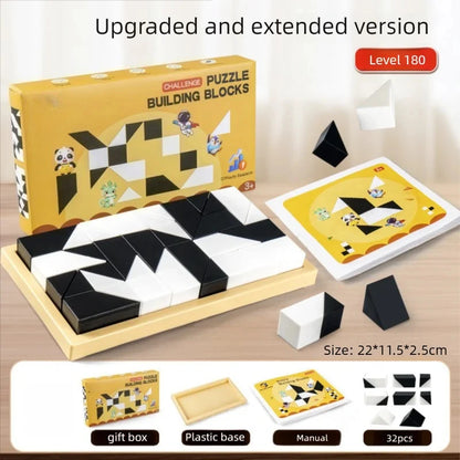 120 Level Hidden Blocks Puzzle Toy Enhances Logic Spatial Reasoning Educational