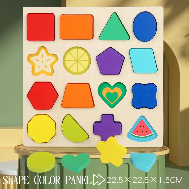 Alphabetic Arithmetic Number Geometric Shapes Educational Game Toy