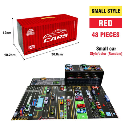 Alloy Pull Back Cars Kids Mini Metal Vehicles Toy Set