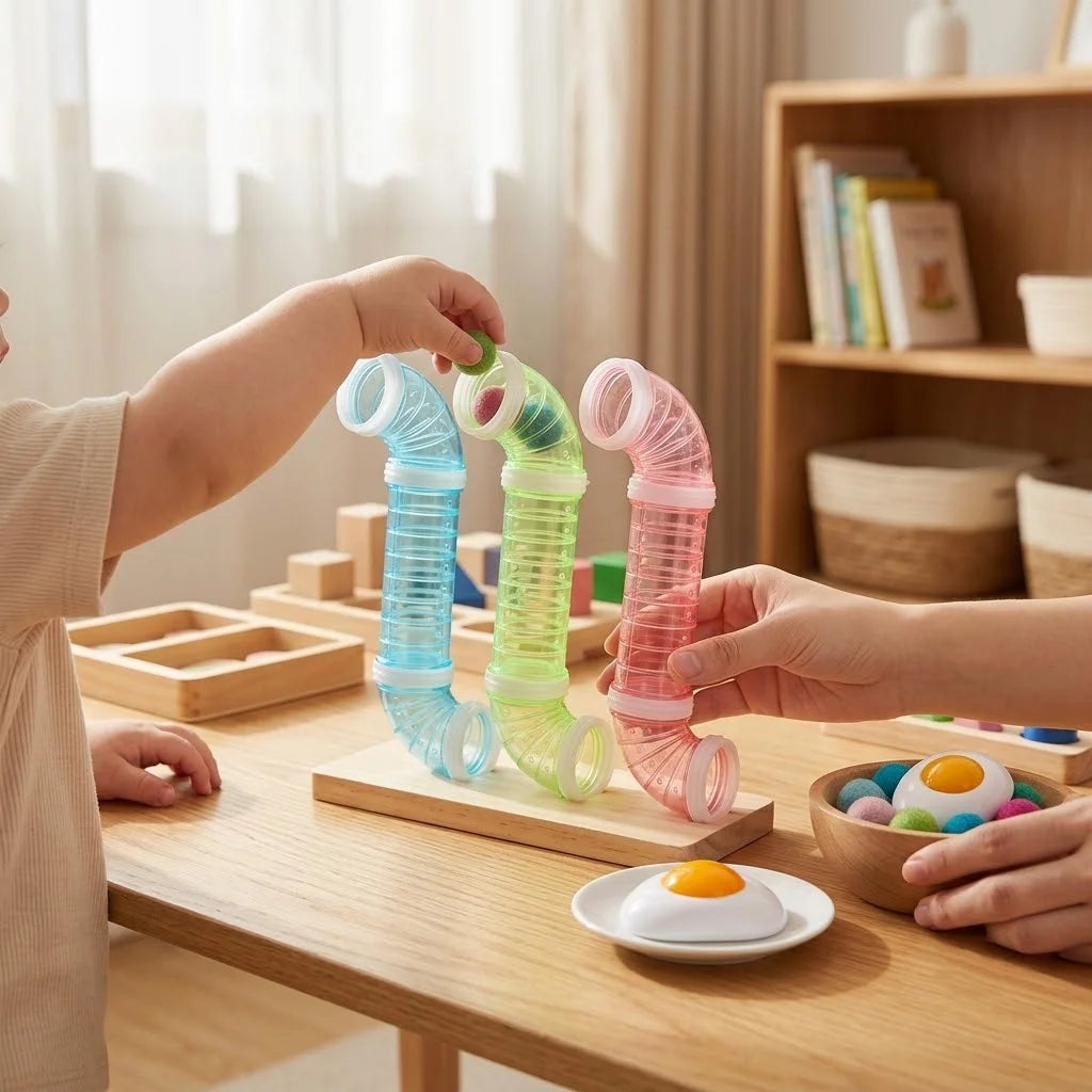 DIY Montessori Busy Board Accessories, Wooden Sensory Educational Toy