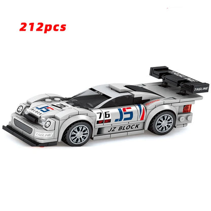 City Speed Racing MOC Car Sports Building Blocks Bricks Classic