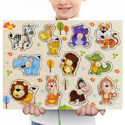 Wooden Puzzles Children Montessori Toys