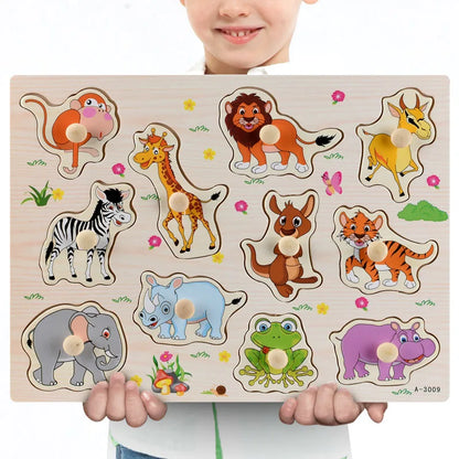 Wooden Puzzles Children Montessori Toys