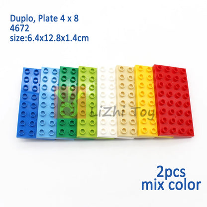 MOC Big Size Building Blocks Bricks Slope Windows Door Car