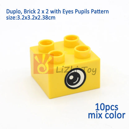 MOC Big Size Building Blocks Bricks Slope Windows Door Car