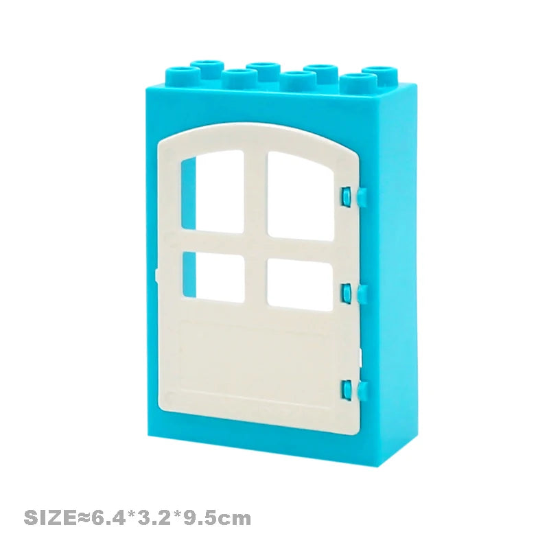 Big Particles Building Blocks House Parts Accessory Window Wall Roof