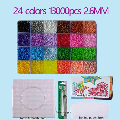 2.6mm Perler Hama Beads Set 3D Puzzle Iron Beads Toy
