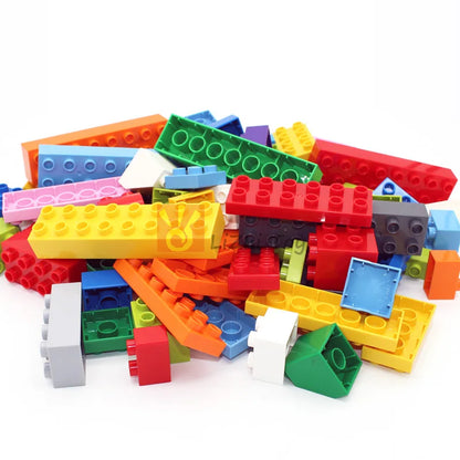 MOC Big Size Building Blocks Bricks Slope Windows Door Car