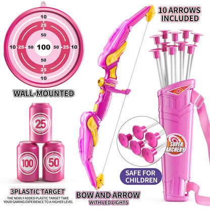 Children's Bow and Arrow Set Archery Toy Set Indoor and Outdoor Toys
