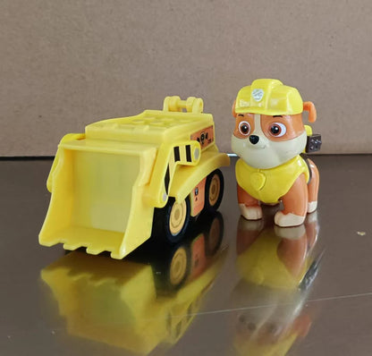 Genuine Paw Patrol Ryder Chase Skye Marshall Rubble Vehicle Pull Back Cars