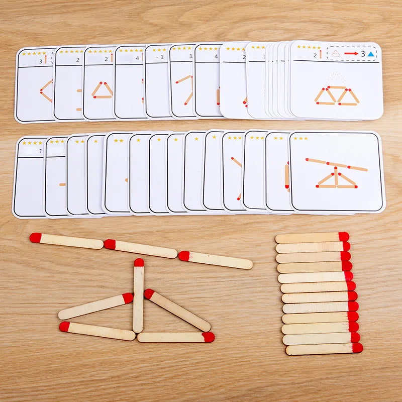 Geometry Board Game Logic Thinking Match Training Educational Toys