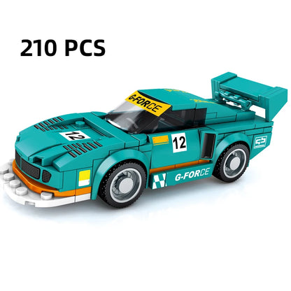 City Speed Racing MOC Car Sports Building Blocks Bricks Classic