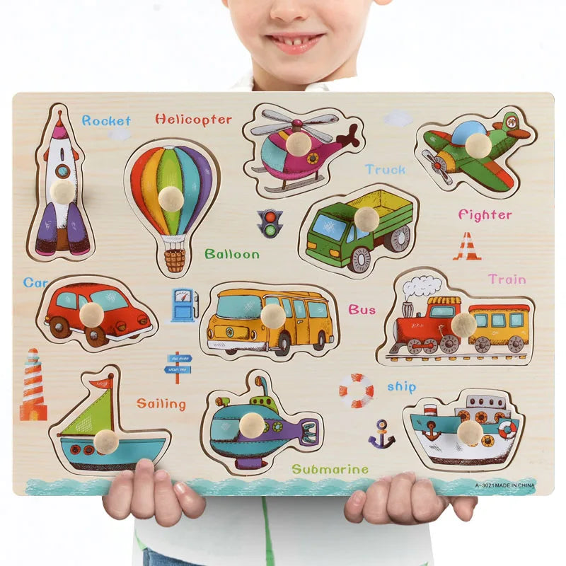 Wooden Puzzles Children Montessori Toys