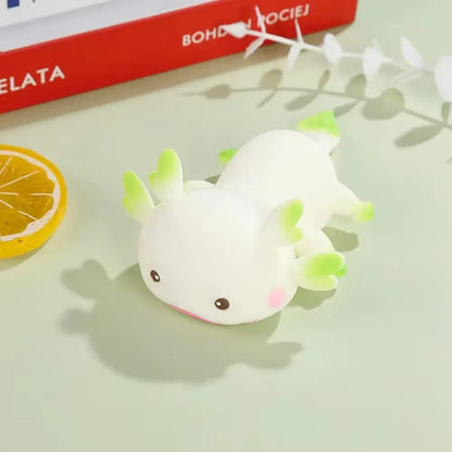 1/4pcs Axolotl Squeeze Ball Cute Fish Relax Cartoon Antistress Squishy