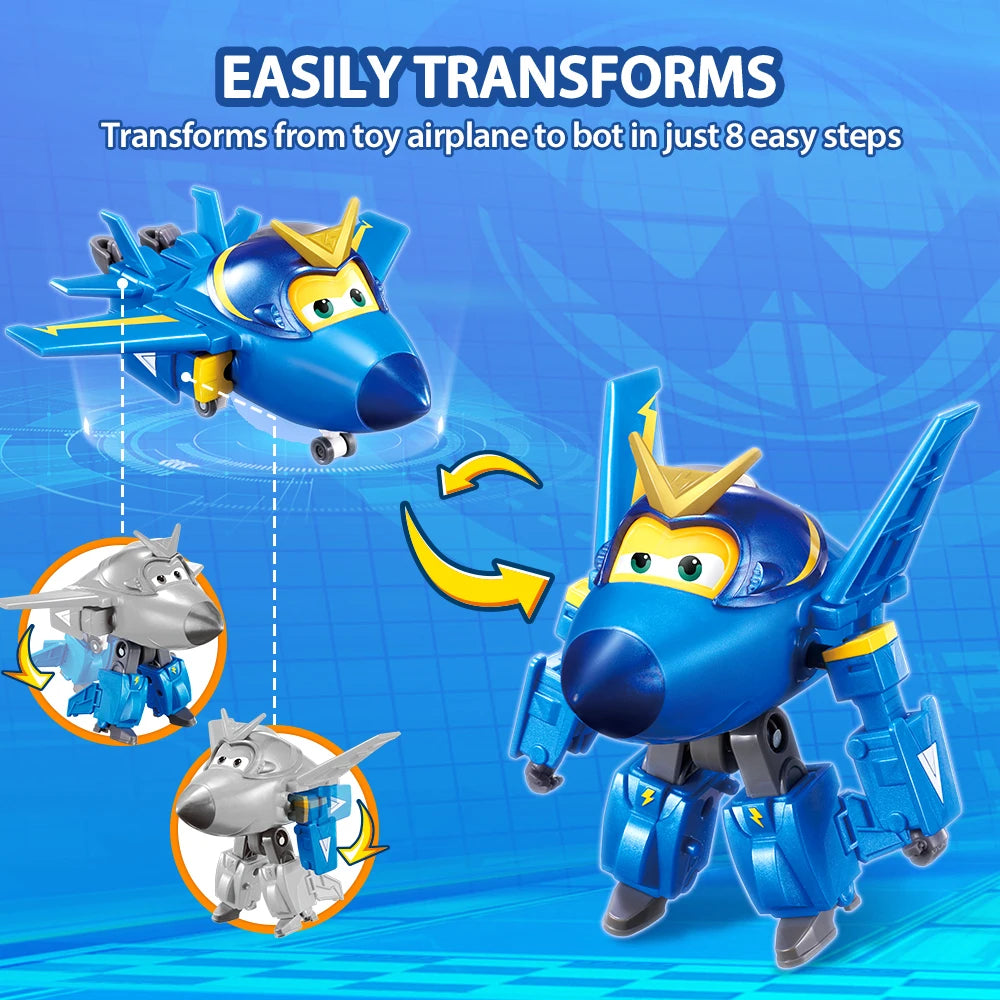 Super Wings Jerome 5 Inches Transforming  Transform